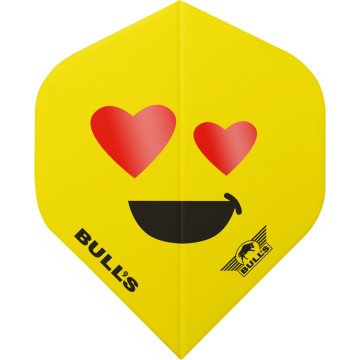 BULL's Powerflite Smiley Hearteyes 100 STD Dart Flights