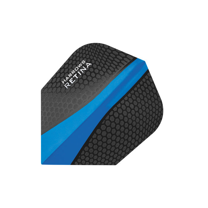Harrows Retina HD Central Display Tough Outer Laminate Black/Blue Dart Flights