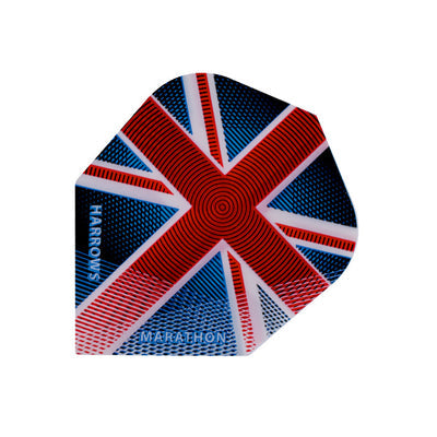Harrows Marathon 100 micron English Flag Dart Flights