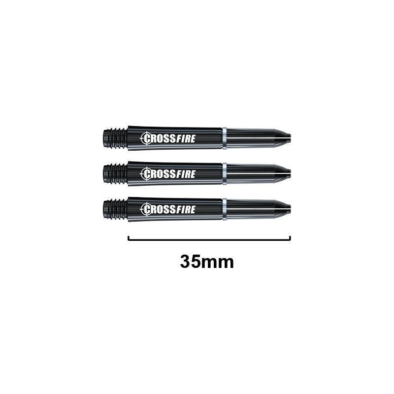 Black Crossfire Short Dart Shafts