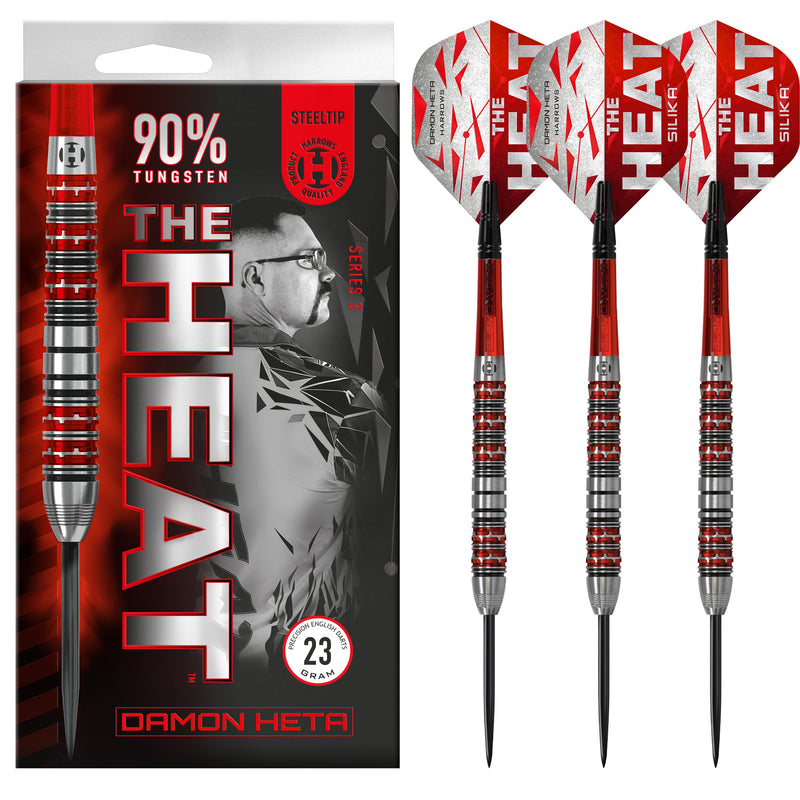 Harrows Damon Heta The Heat 90% 23g Dartpijlen