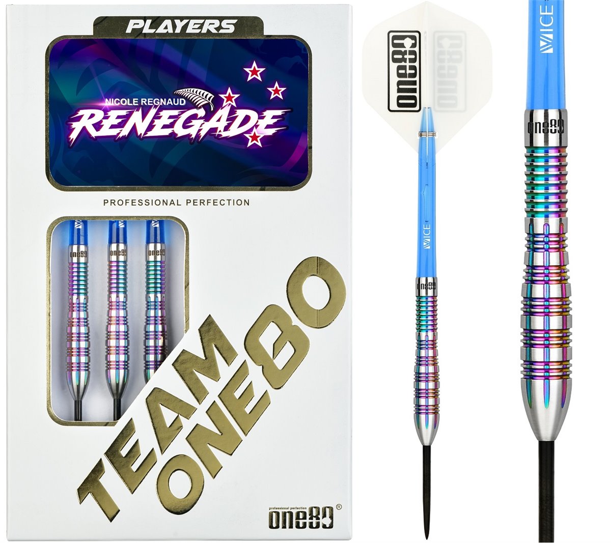Team one80 Renegade Nicole Regnand 23g Dartpijlen