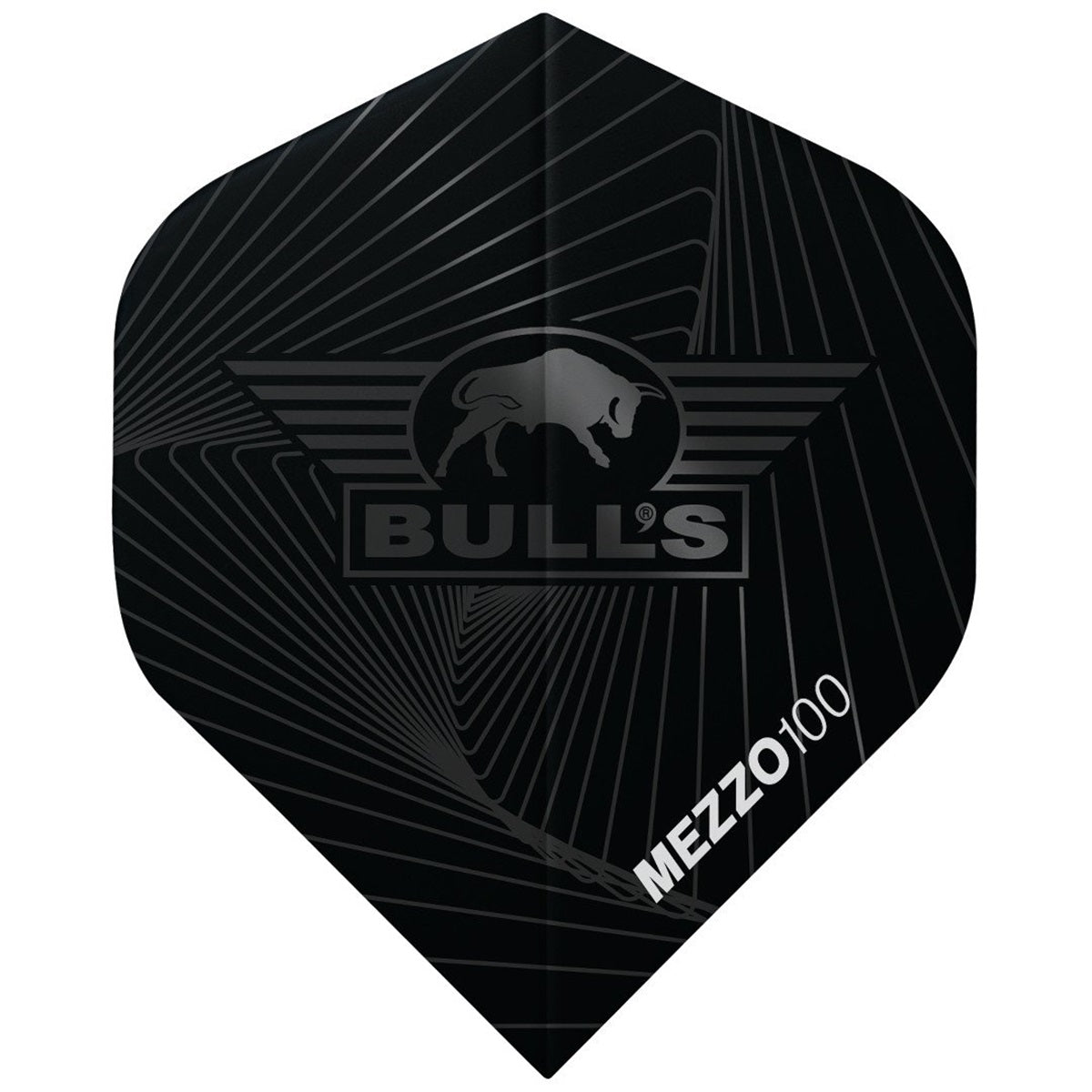 BULL's 5 Pack Mezzo 100 Black Dart Flights