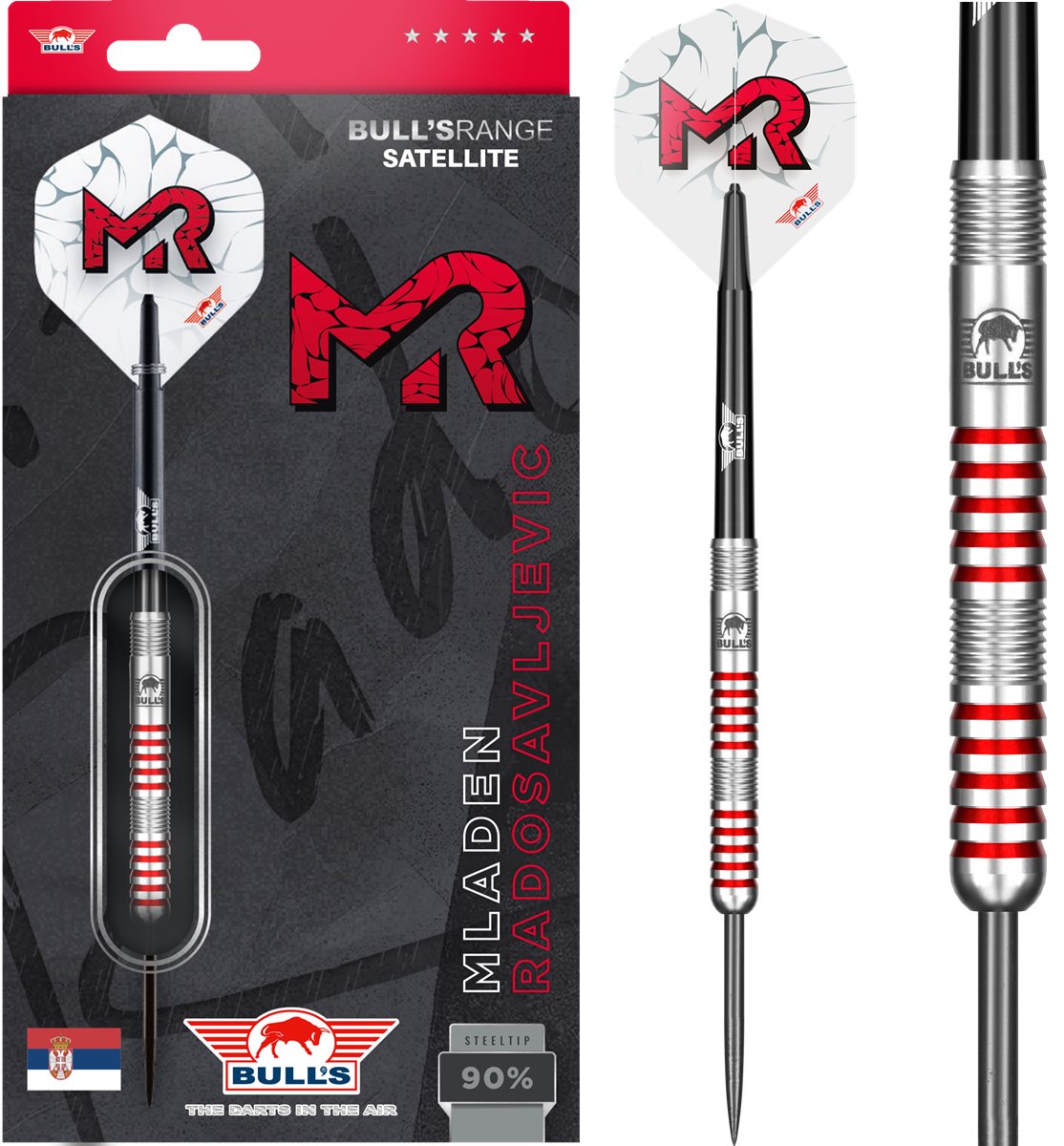 Mladen Radosavljevic 90% Steeldarts 21g Dartpijlen