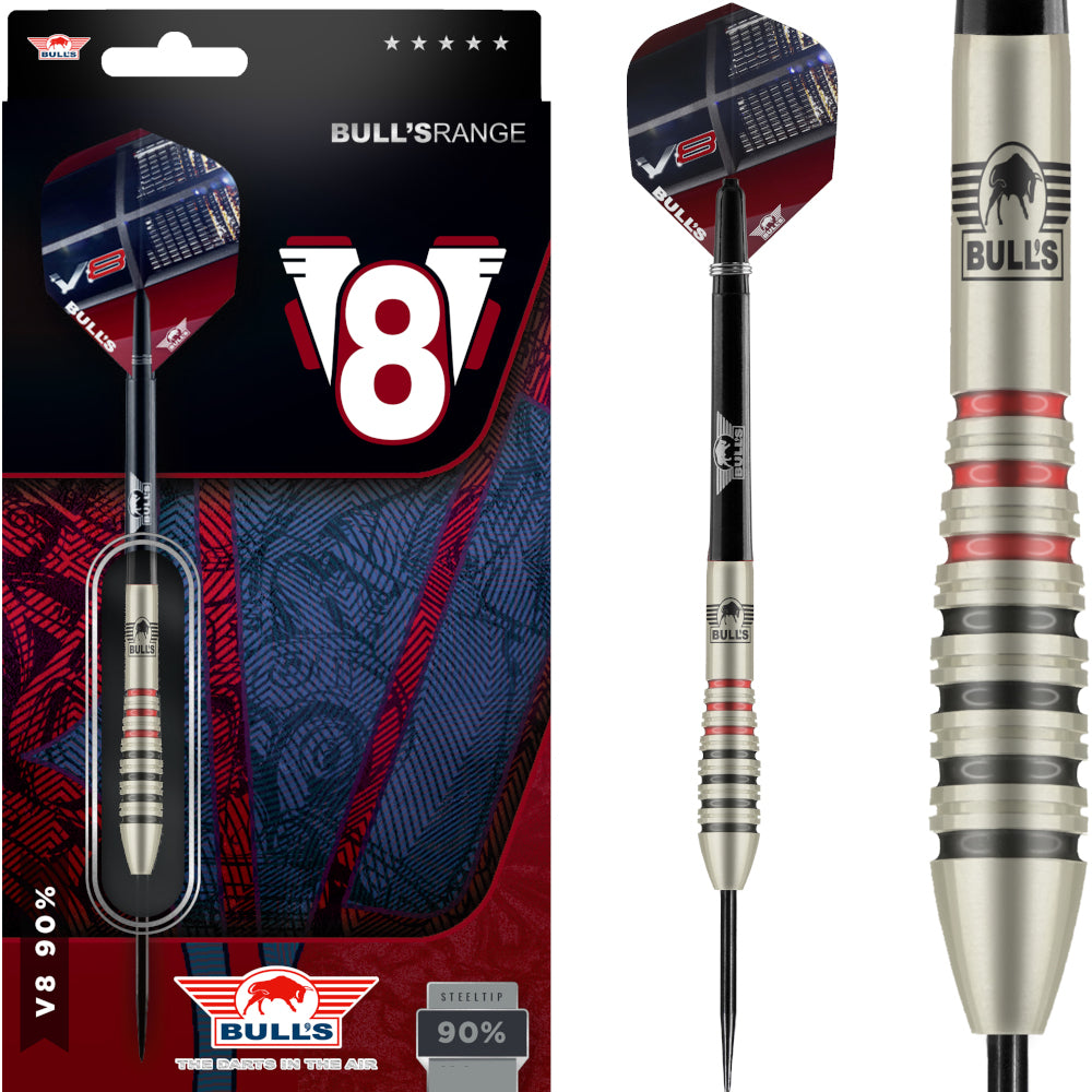 BULL's V8 90% Steeltip 24g Dartpijlen