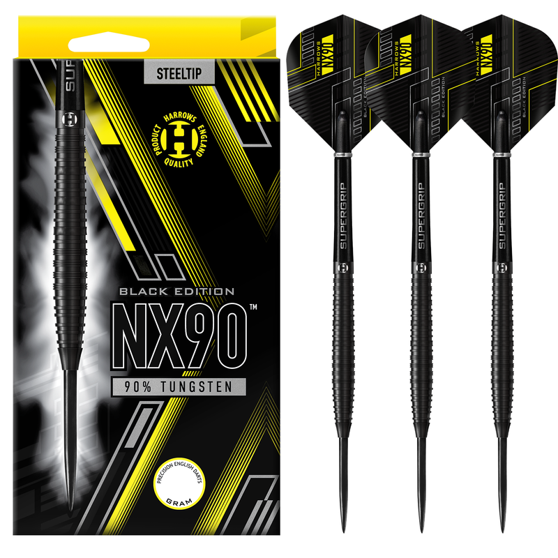 Harrows NX 90 black 21g Dartpijlen