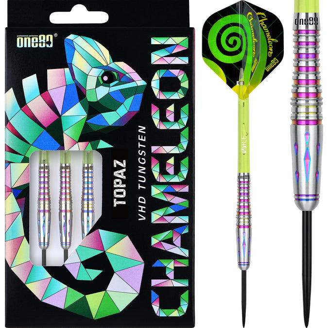 One80 Chameleon Topaz 22g Dartpijlen