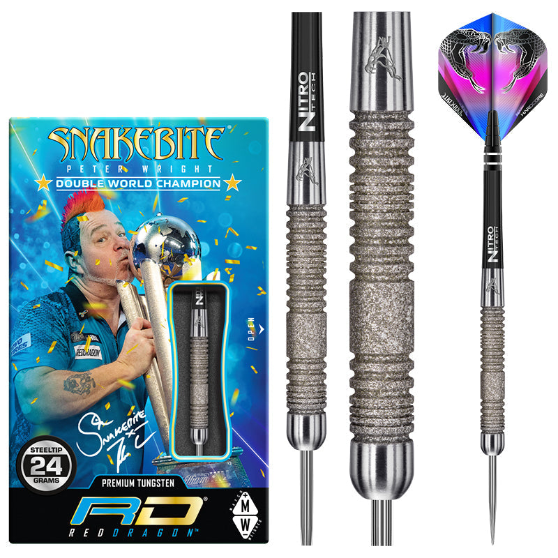Peter Wright Snakebite Euro 11 Element 24g Dartpijlen