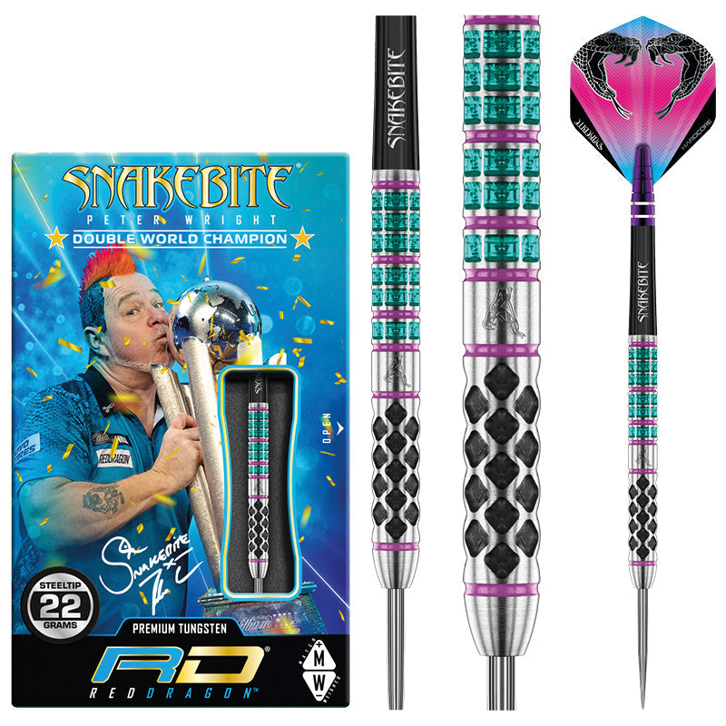 Peter Wright Supa-Venom 22g Dartpijlen