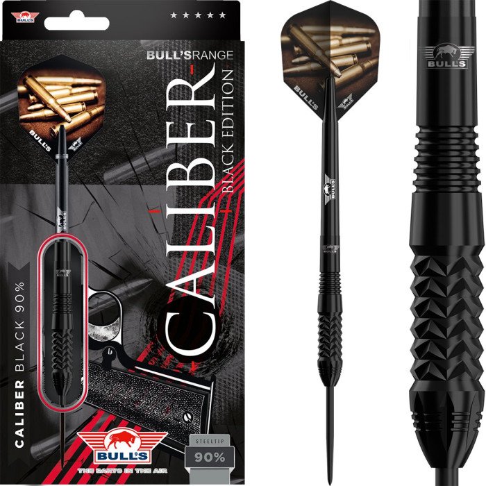 BULL's Caliber Black Edition 90% 24g Dartpijlen