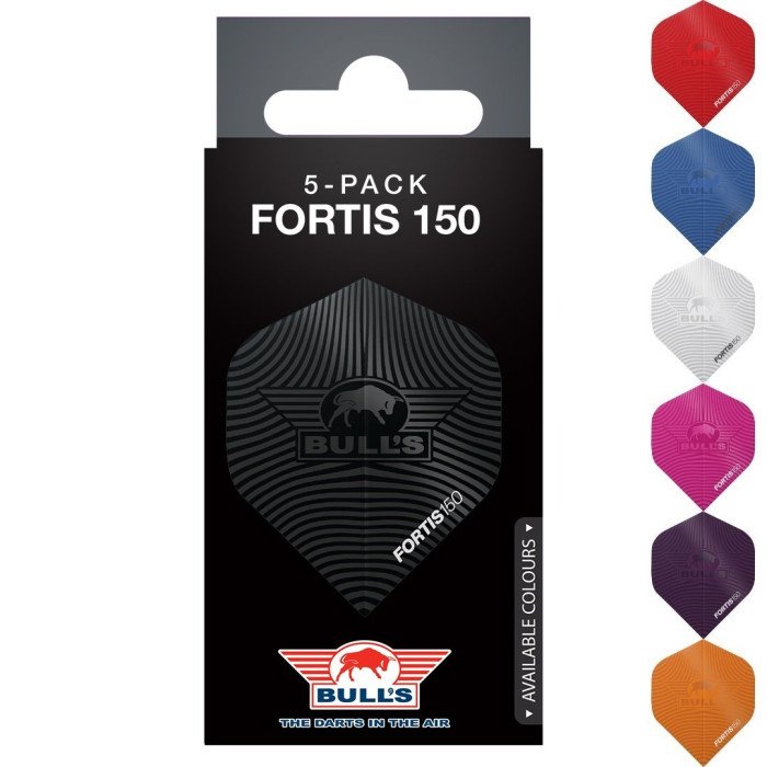 BULL's 5 Pack Fortis 150 Black Dart Flights