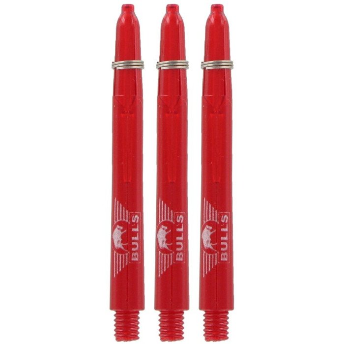 BULL's Glowhite + ring Short Red Dart Shafts
