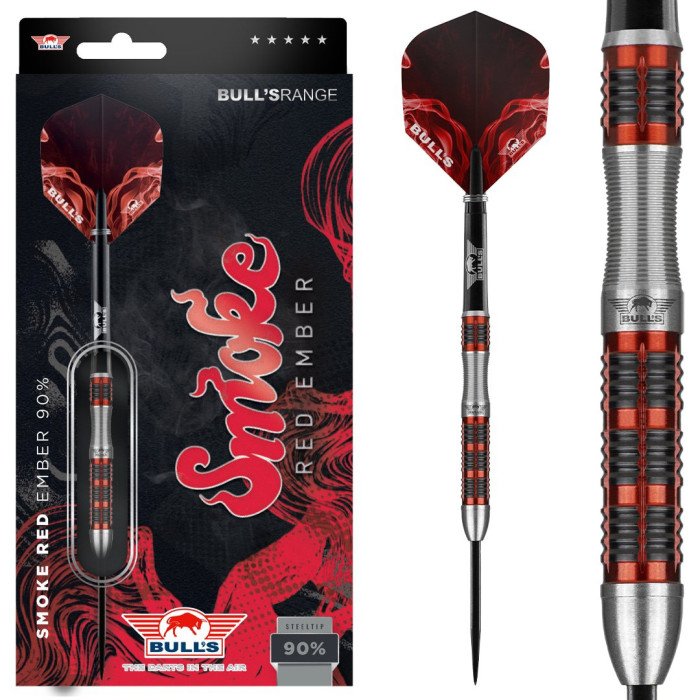 BULL's Smoke Red Ember 23g Dartpijlen