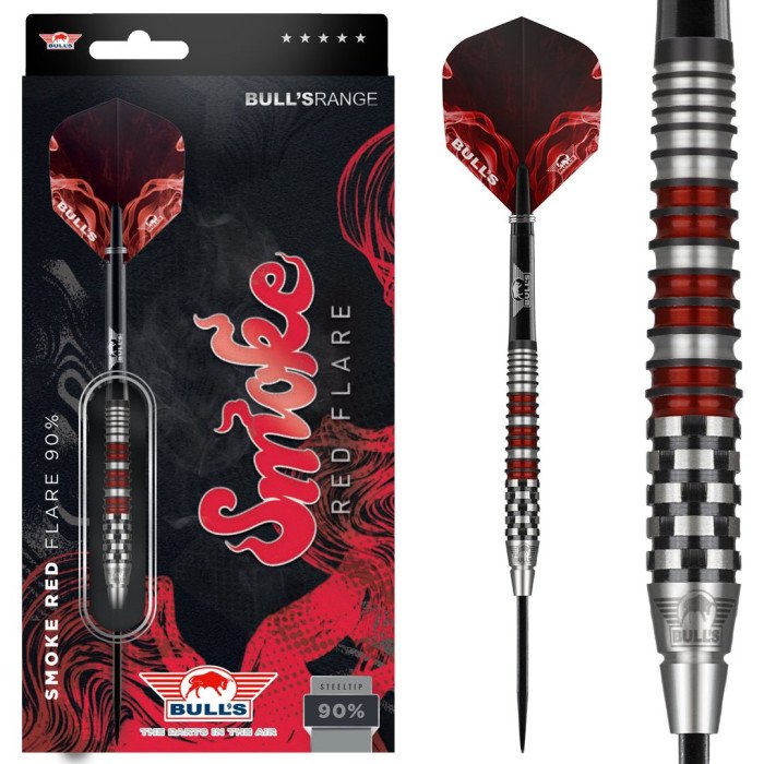 BULL's Smoke Red Flare 24g Dartpijlen