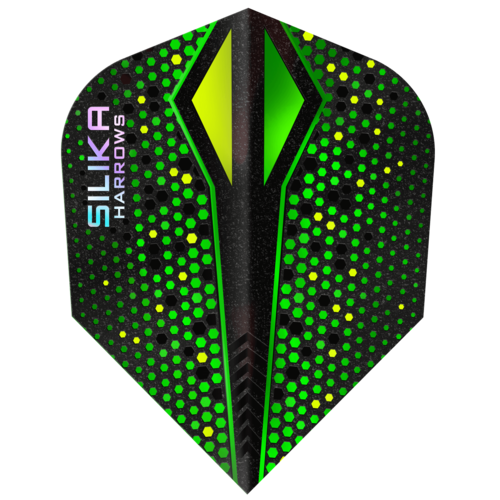 Harrows Silika Colourshift Green X Dart Flights