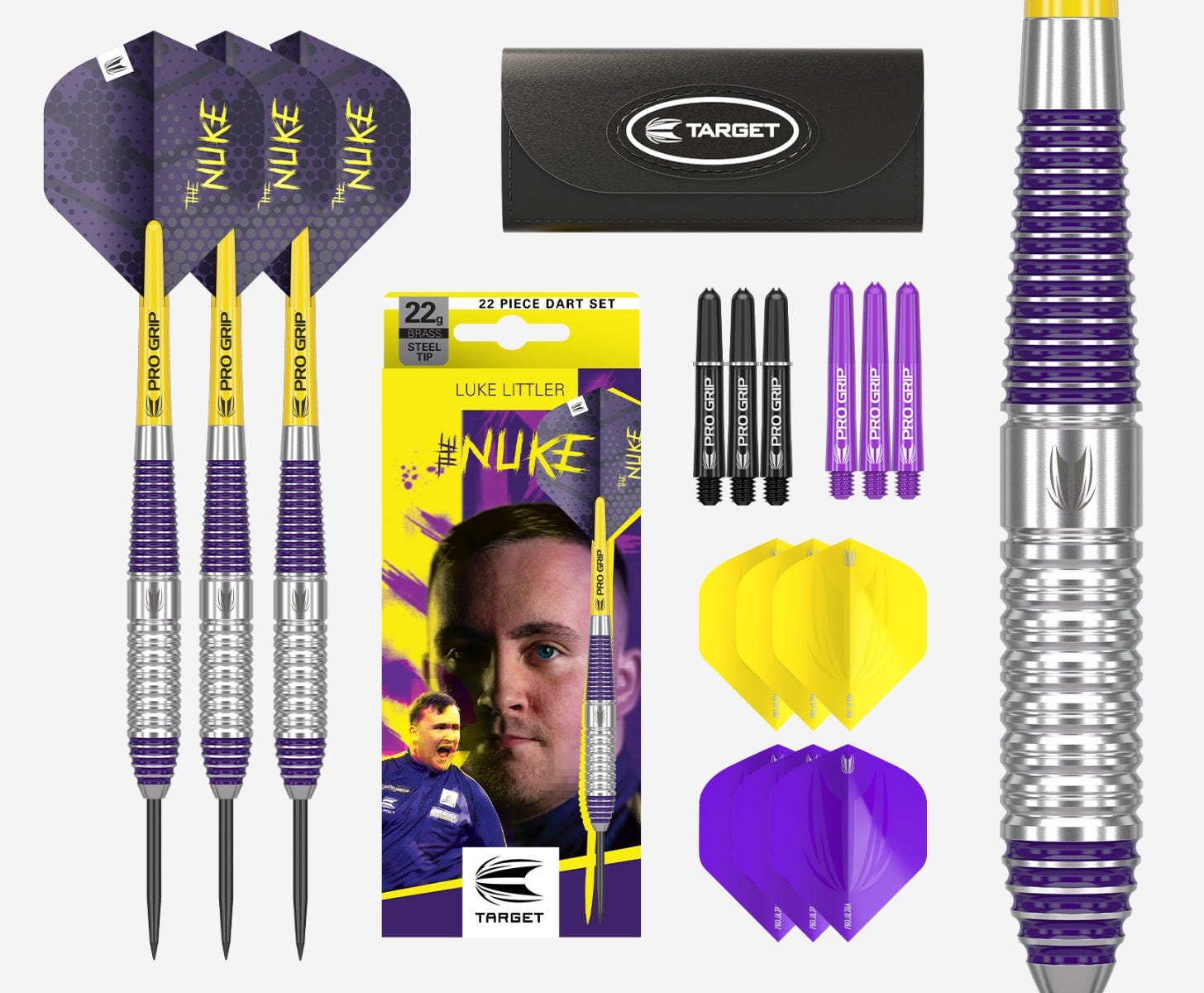 Luke Littler Brass 22 Gram Dartpijlen