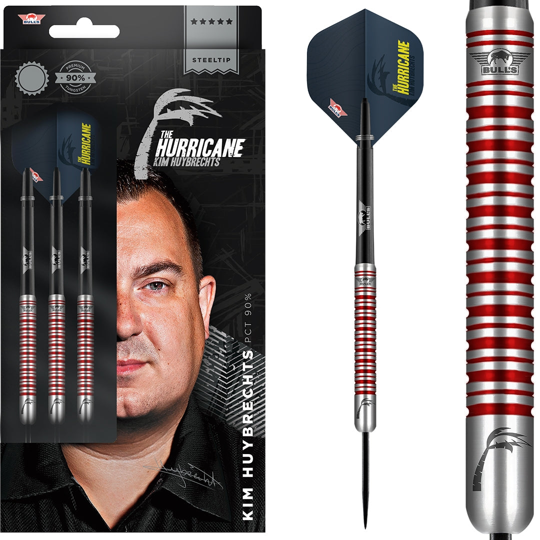 Kim Huybrechts 90% PCT Red Steel 23g Dartpijlen