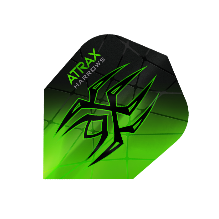 Harrows Atrax Green/Black Dart Flights