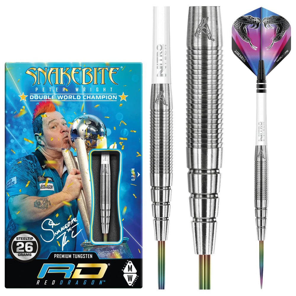 Peter Wright Snakebite PL 15 Bleu 26g Dartpijlen