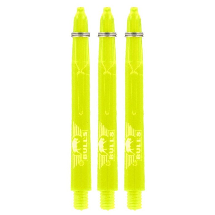 BULL's Glowhite + ring Short Yellow Dart Shafts