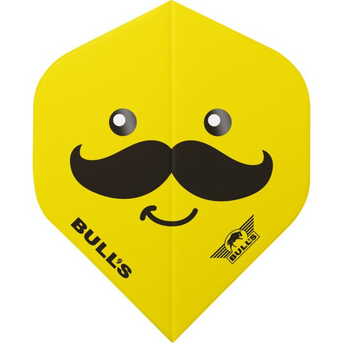 BULL's Powerflite Smiley Mustache 100 STD Dart Flights