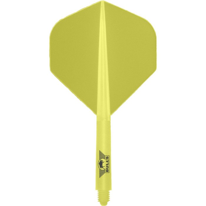 BULL's Union Flight System Short Yellow Clear Dart Shafts