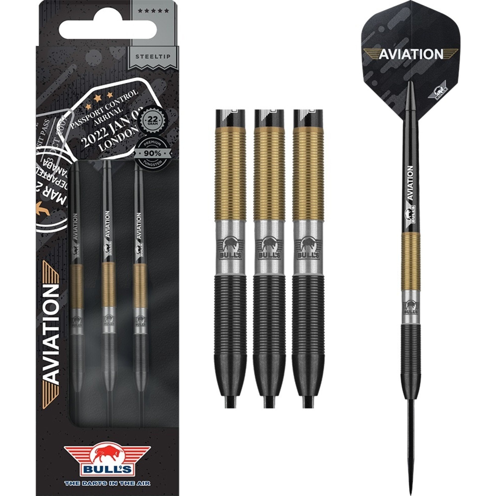 Bull's Aviation 90% 22g dartpijlen